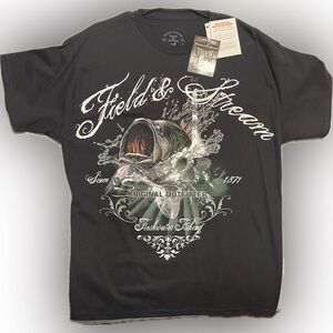 Field & Stream Black Short Sleeve Tee